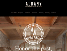 Tablet Screenshot of albanywoodworks.com